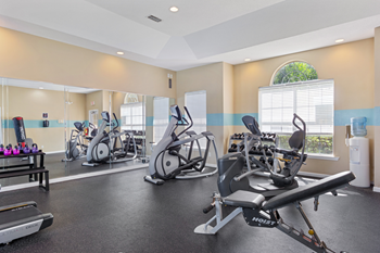 fitness center with equipment